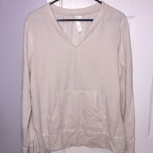 Green tea beige sweatshirt